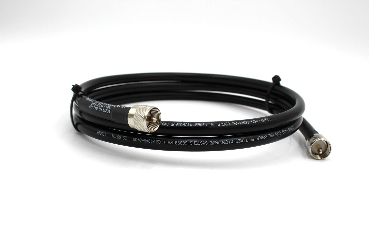 LMR-400 with UHF-Male Connections, 6 Feet Length