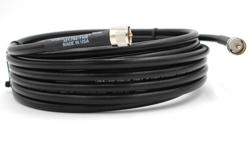 LMR-400 with UHF-Male Connections, 25 Feet Length