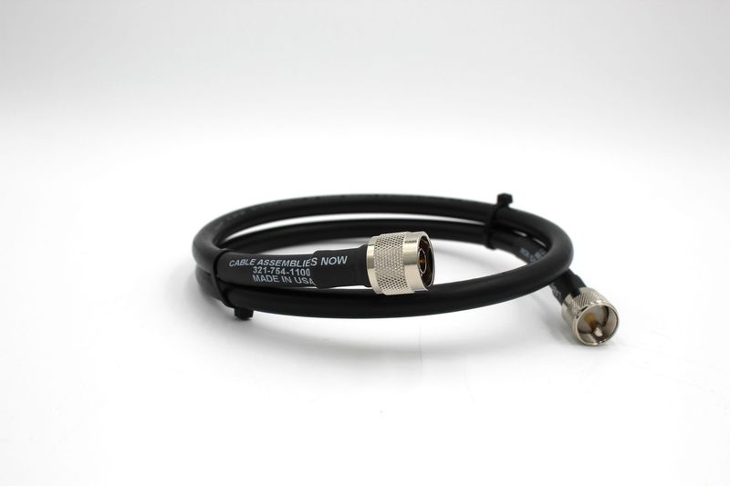 LMR-400 with N-Male to UHF-Male Connections, 3 Feet Length