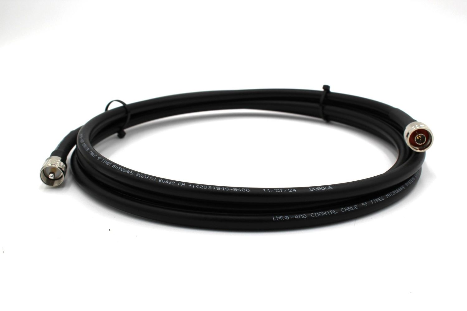 LMR-400 with N-Male to UHF-Male Connections, 10 Feet Length