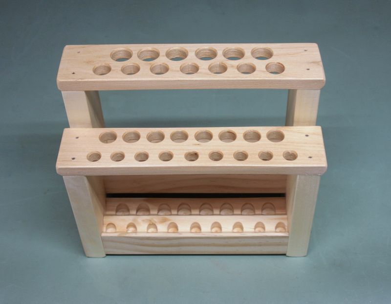 Handmade Wooden Paintbrush Holder Small 8" Brush Holder