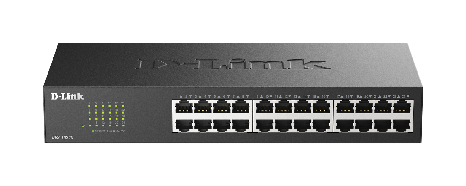 D-Link 10/100 Fast Ethernet Switch Rack-Mountable (used)