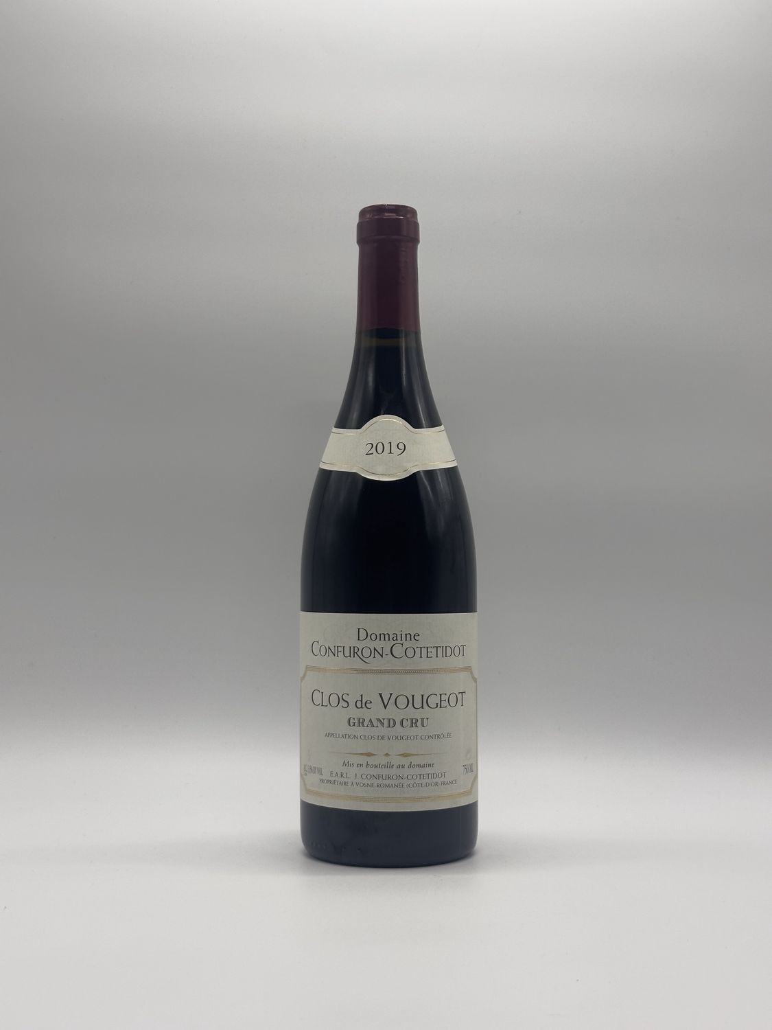 CONFURON COTETIDOT CLOS DE VOUGEOT GRAND CRU 2019