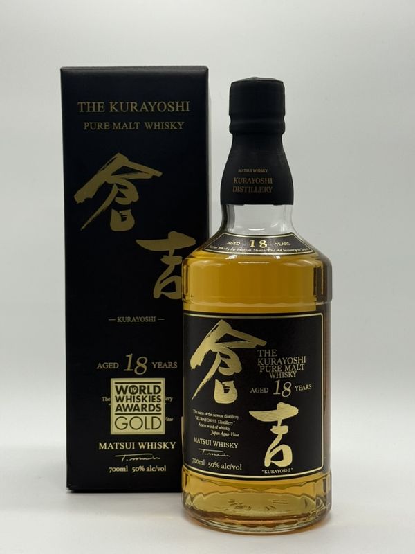 KURAYOSHI PURE MALT 18YO WHISKY 700B