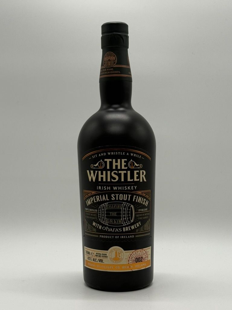 THE WHISTLER IMPERIAL STOUT CASK FINISH IRISH WHISKEY