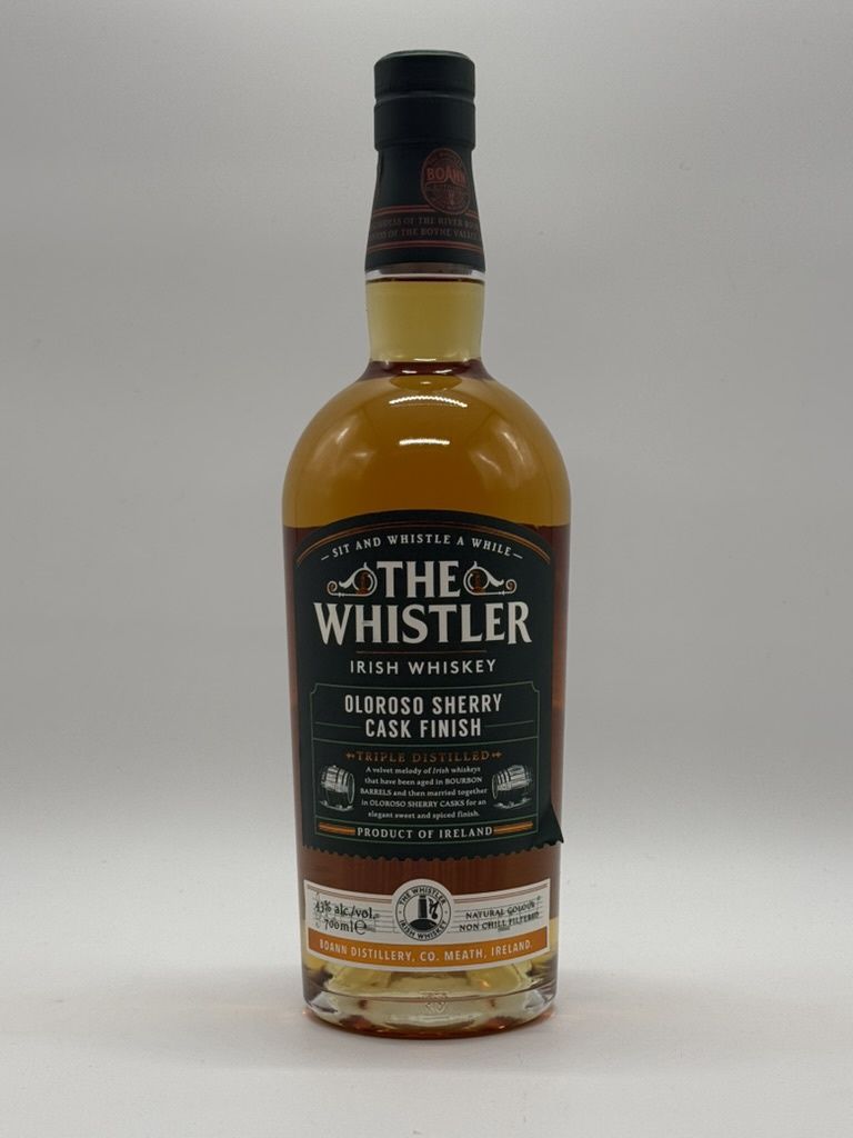 THE WHISTLER OLOROSO SHERRY CASK FINISH IRISH WHISKEY