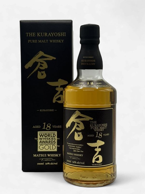 KURAYOSHI PURE MALT 18YO WHISKY 700B