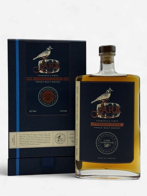 LARK CASK STRENGTH 58% WHISKY 500ML