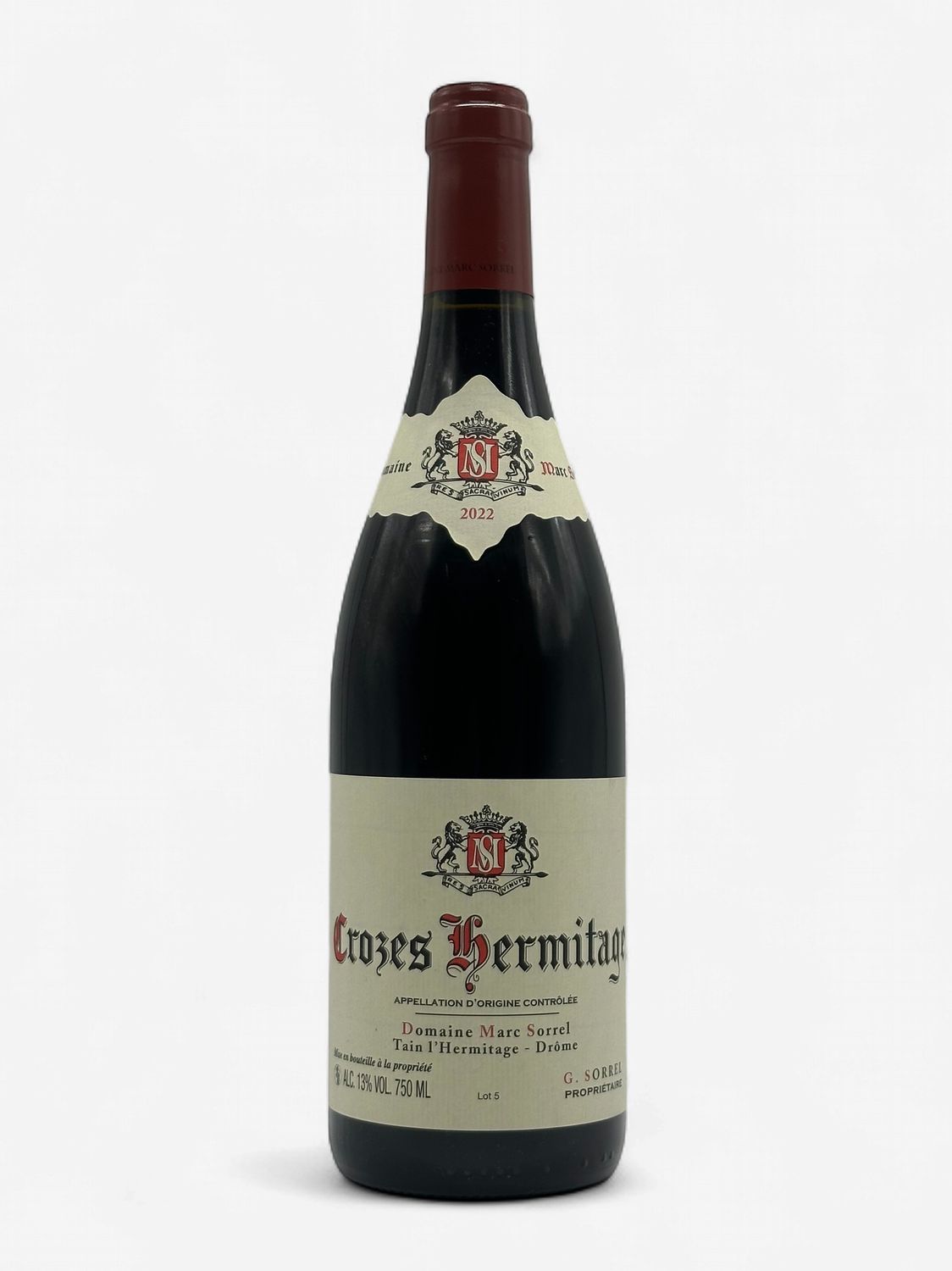 SORREL CROZES HERMITAGE ROUGE 2022