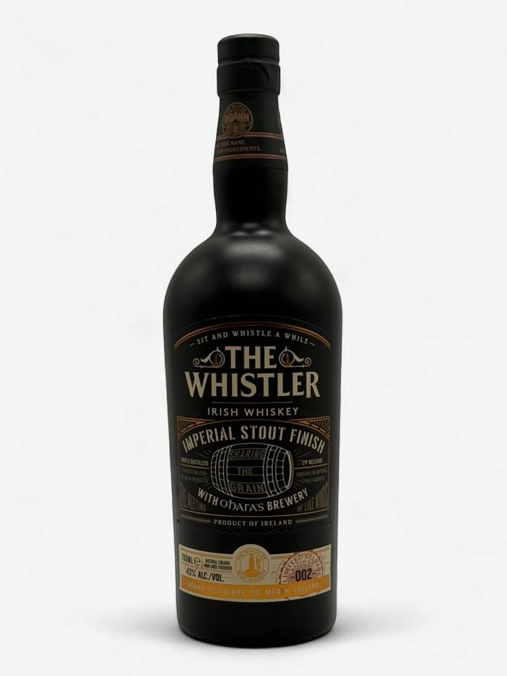 THE WHISTLER IMPERIAL STOUT CASK FINISH IRISH WHISKEY