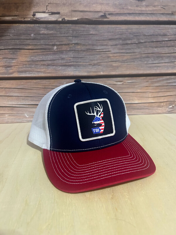 TBI USA Square Patch - Navy / Red / White