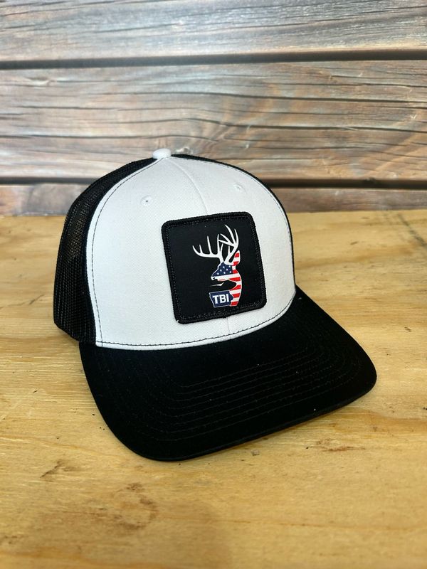 TBI USA Square Patch - White/Black