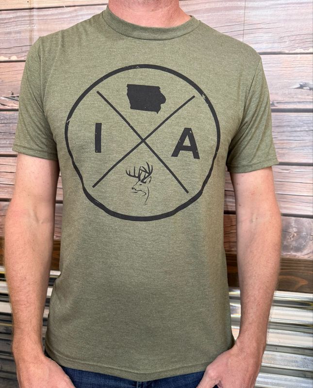 TBI Circle Logo Shirt - Military Green / Black