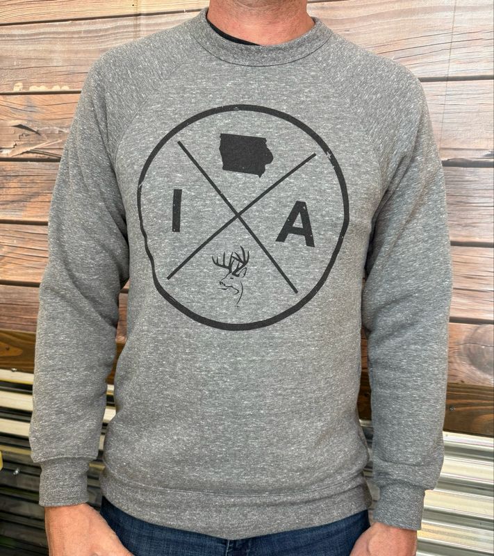 TBI Circle Crew Sweatshirt - Grey / Black