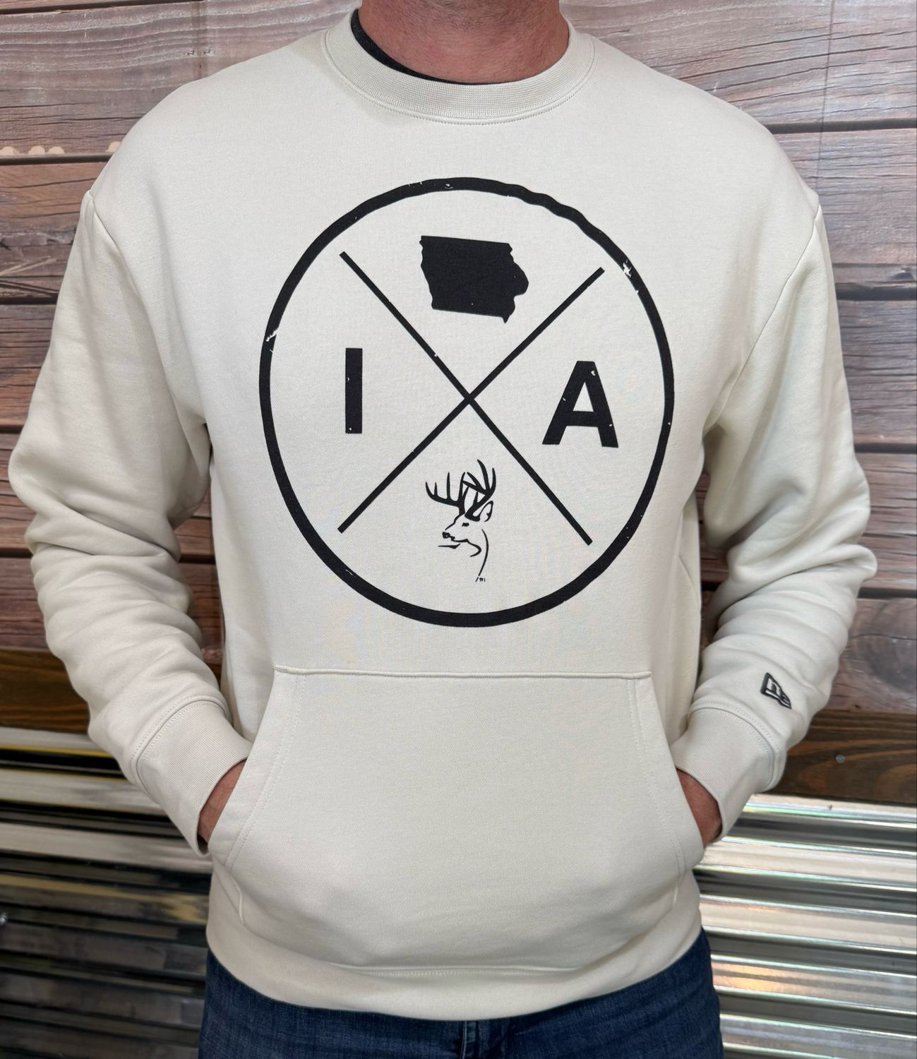 TBI New Era Crew Sweatshirt - Cream