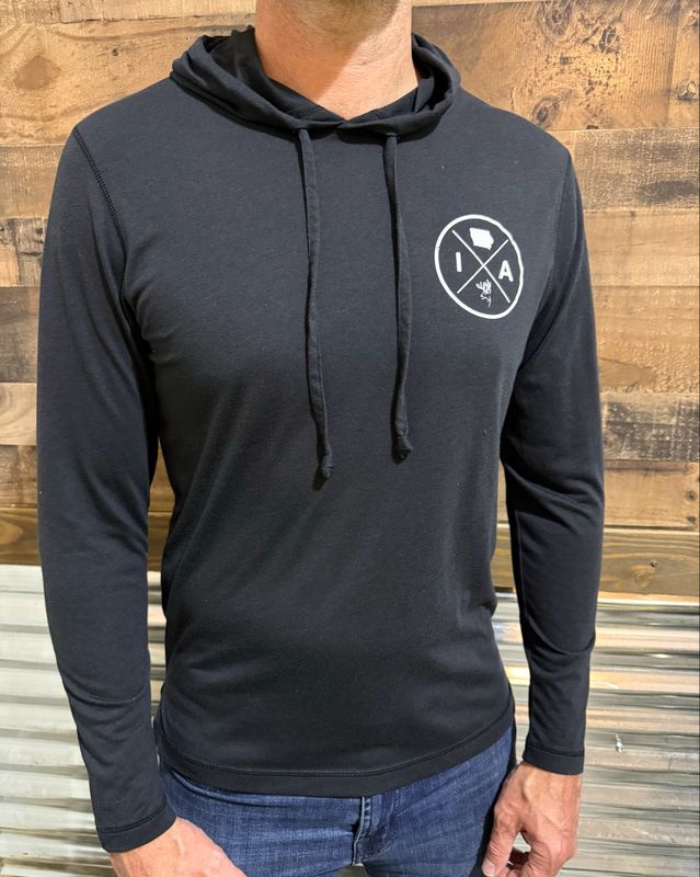TBI Long Sleeve Hoodie T-Shirt- Black