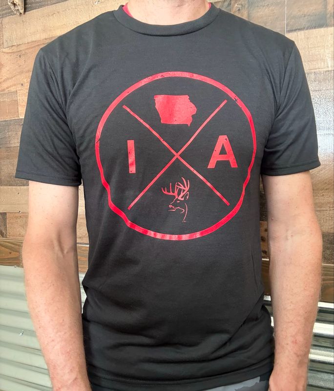 TBI Circle Logo Shirt - Red / Black