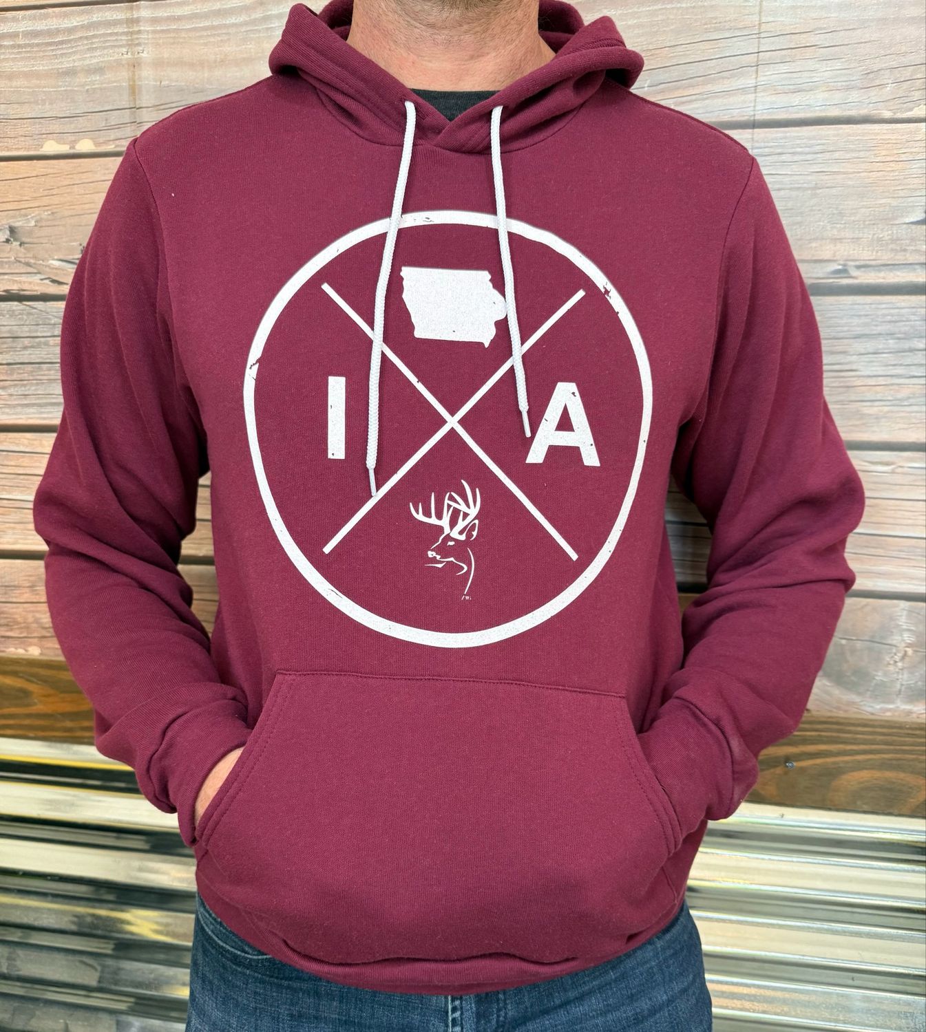 TBI X Hoodie - Burgundy
