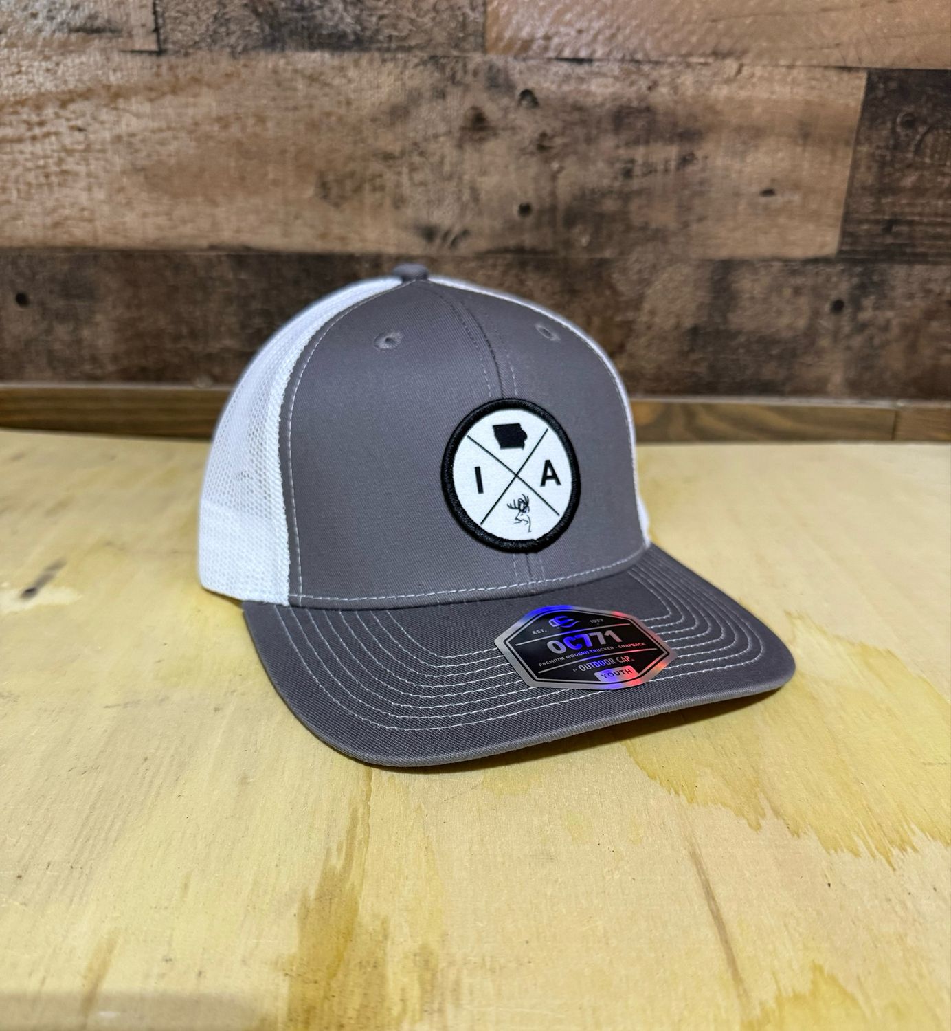 TBI Youth Circle Patch Hat - Grey/White