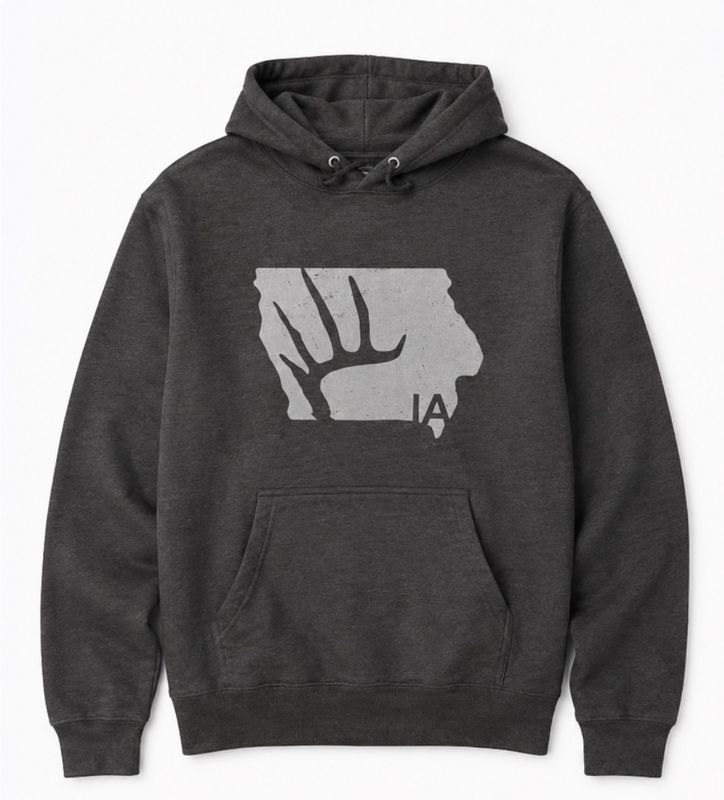 TBI Antler Hoodie - Grey