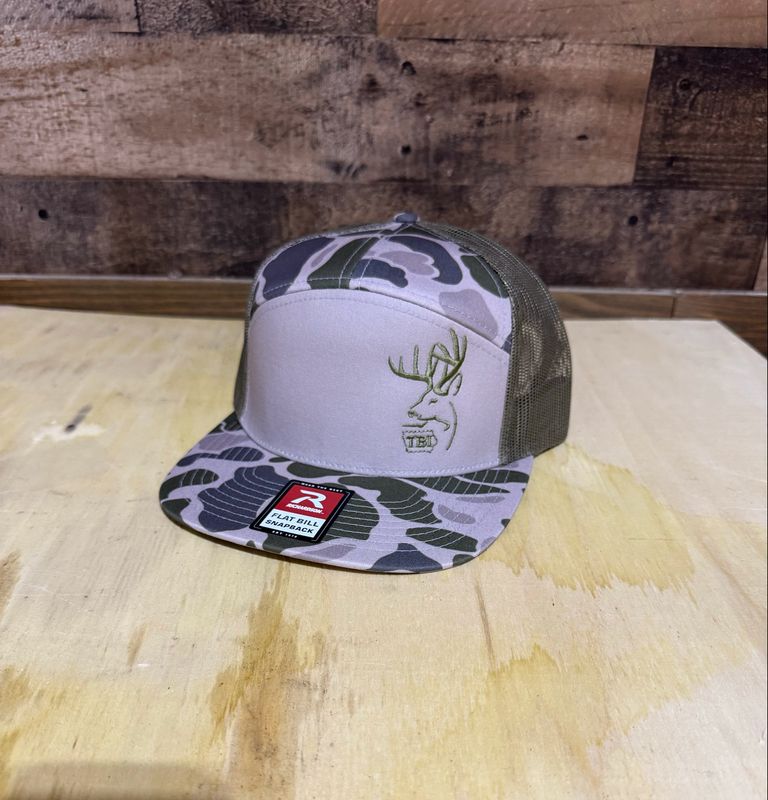 TBI 7 Panel Hat - Army Camo