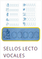 (3182) SELLOS LECTO VOCALES 10 PZAS