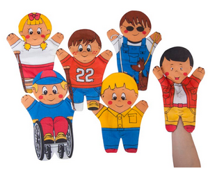 GUIÑOL DISCAPACITADOS 6 PERSONAJES E028D