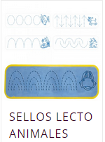 (3176) SELLOS LECTO ANIMALES C/12 PZAS.