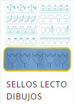 (3177) SELLOS LECTO DIBUJOS 10 PZAS