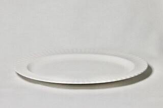 Whiteware Oval Platter 16" fluted