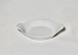 Whiteware Round Eared Dish