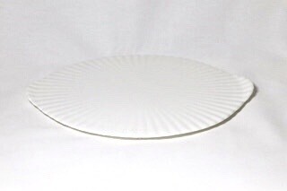 Whiteware Flat Round Platter 13" (fluted) Whiteware Flat Round Platter 13" (fluted)