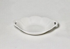 Whiteware Eared Dish 7" Whiteware Eared Dish 7"
