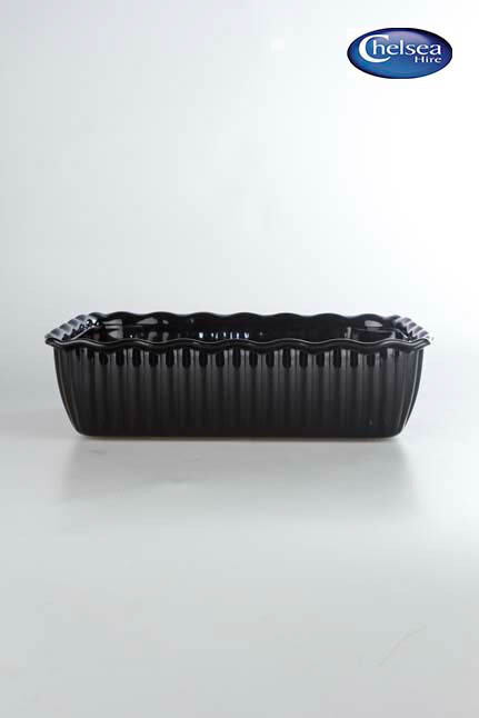 Black Acrylic Oblong Dish