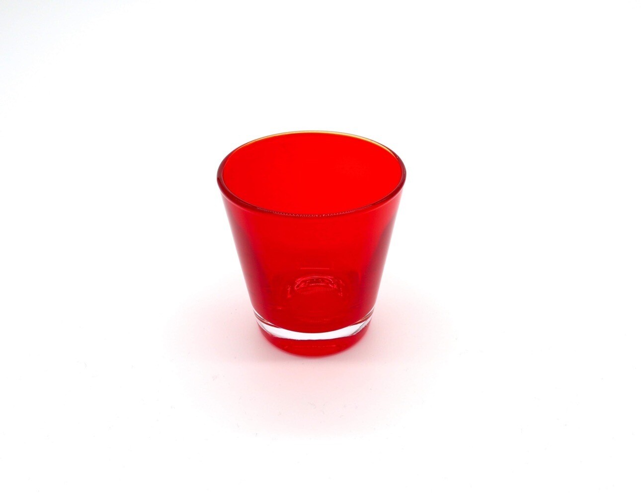 Red Coloured Water Glass