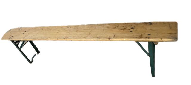 Bench (1.7m Long folding Legs)