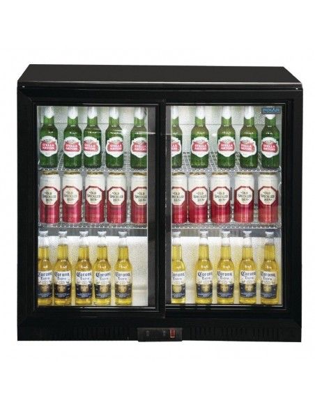 Sliding Door, Back Bar Fridge - Glass fronted