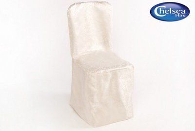 Ivory Chair Covers Shimmer Material