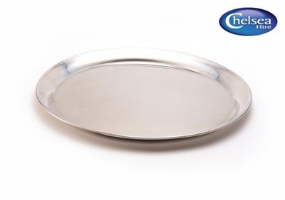 12" (30cm) Round Tray Stainless Steel