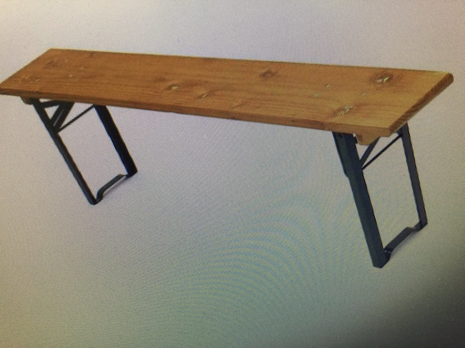 Bench (1.7m Long folding Legs) Bench (1.7m Long folding Legs)