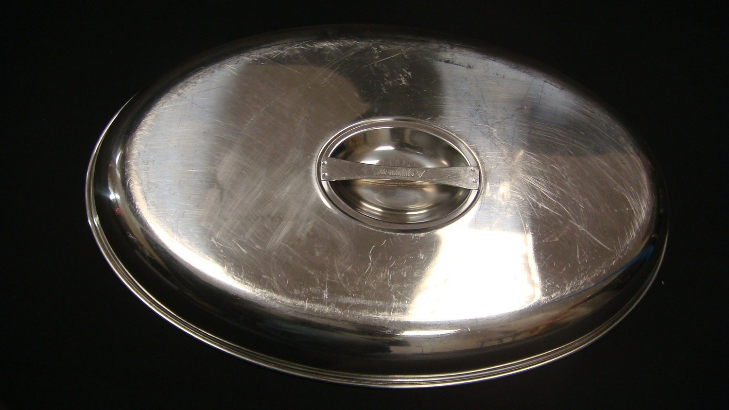 20" Oval Lid Stainless Steel
