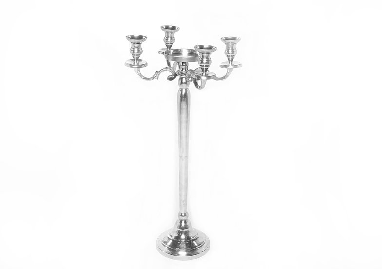 Candelabra 4 lite silver 88cm