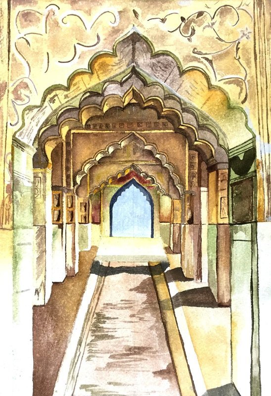 Arches of Red Fort
