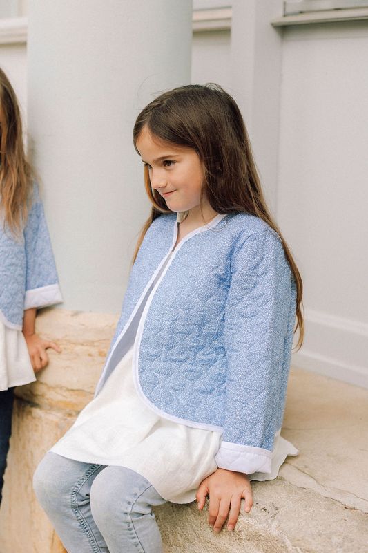 Hortensia quilted jacket from 4 to 8 years