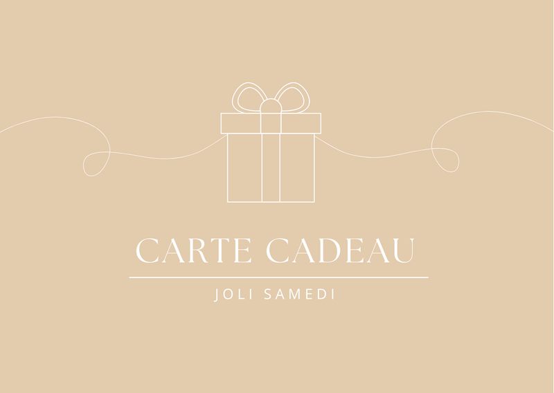 Gift card JOLI SAMEDI