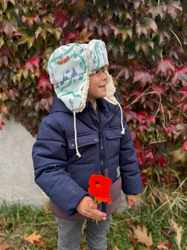 Kids’ Chapka “Travelling Bear” – Warm, Soft &amp; Adventure-Ready!