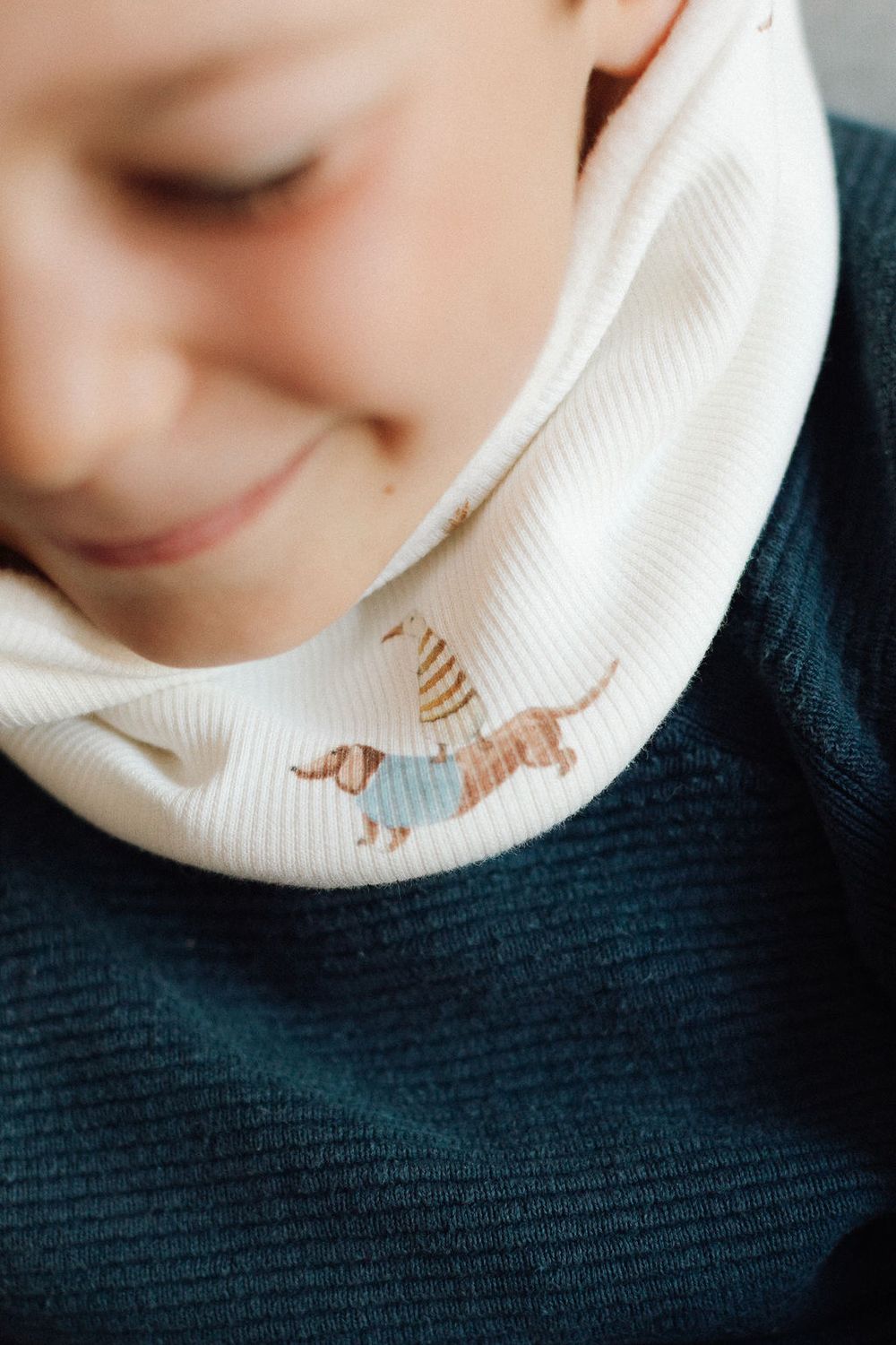 Snood für Babys aus Fleece aus biologischer Baumwolle