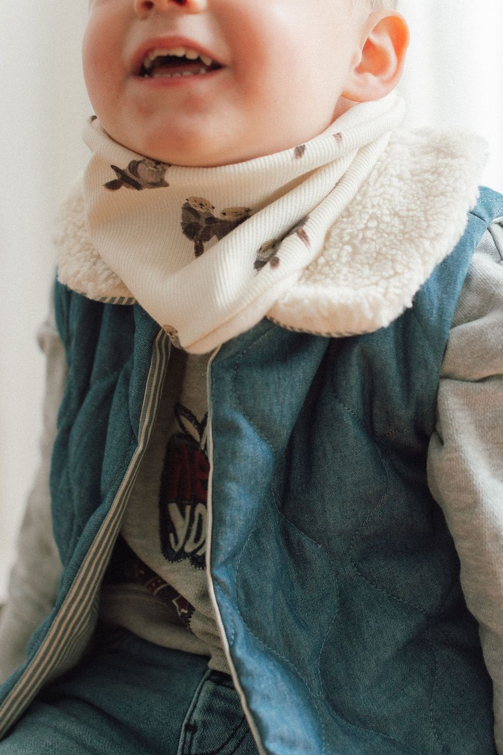 Children's fleece snood from 2 to 8 years