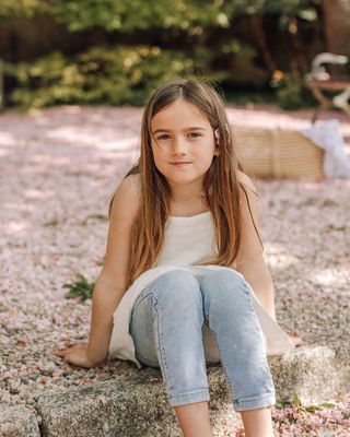 Leinen-Top Jade - Verstellbare Schleifen an den Schultern (1-8 Jahre)