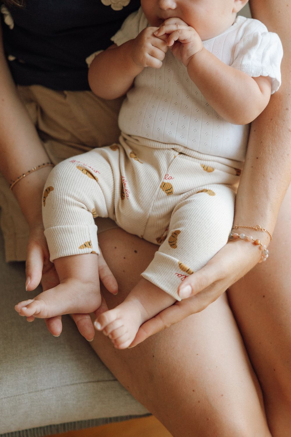 Petits Croissants Cotton Leggings